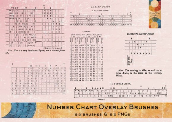 Download Number Charts Affinity Brushes &amp; PNGs - Brushes Collection