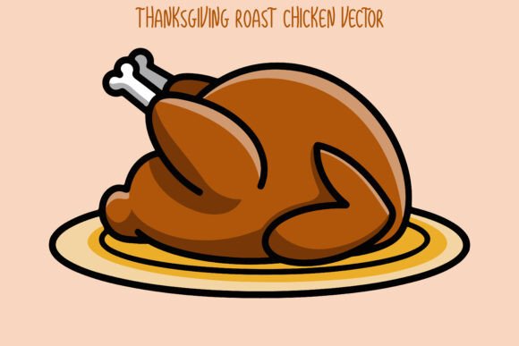 Download Simple Roast Chicken Illustration - Premium Resources