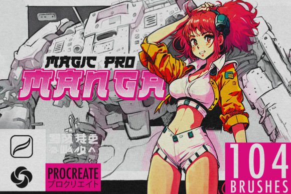 Download 104 MagicPro Manga Procreate Brushes - Brushes Collection