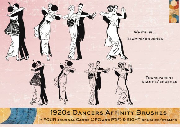 Download 1920s Dancers Affinity Brushes &amp; More - Brushes Collection