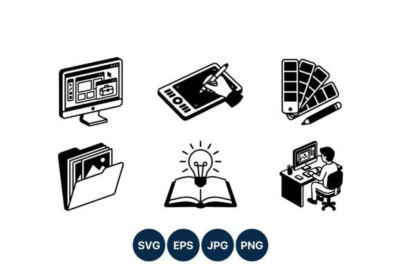 Download Digital Design Tools Black and White - Digital design tools Collection