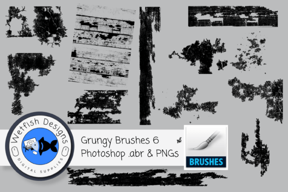 Download 12 High Resolution Dirty Grunge Brushes - Brushes Collection