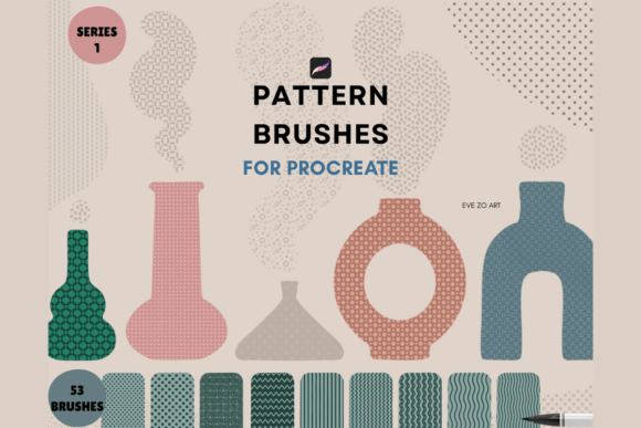 Download Pattern Brushes for Procreate - Brushes Collection