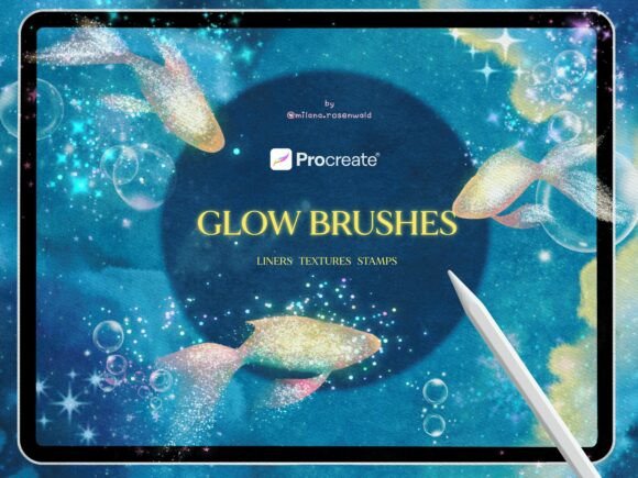 Download Sparkle Glow Procreate Brushes - Premium Resources
