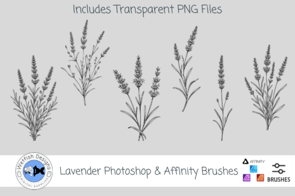 Download Lavender Photoshop &amp; Affinity Brushes - Brushes Collection