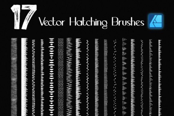 Download Affinity Brushes - 17 Vector Hatching - Brushes Collection